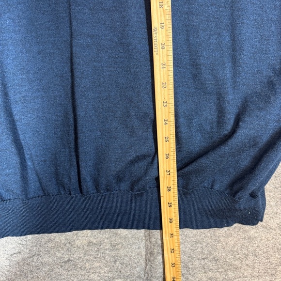 Britches Navy Blue Sweater Vest 5X Merino Wool Blend Classic Pullover Layering - Picture 8 of 13